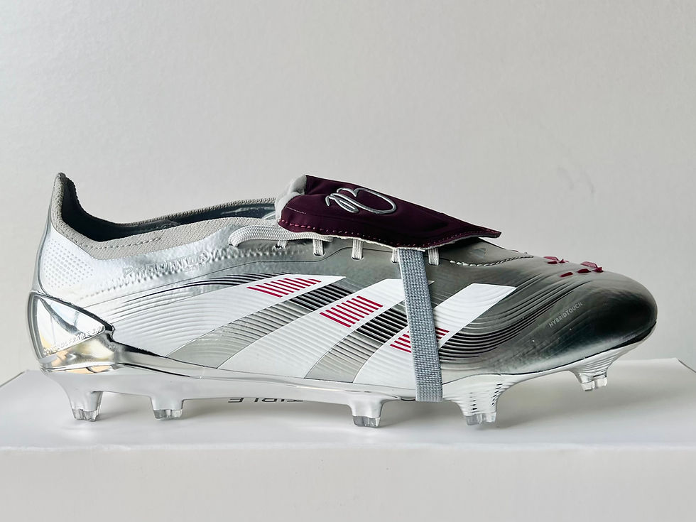 Miniatyrbild: adidas Predator Elite FT FG Bellingham Chrome Dream - Silver / Maroon