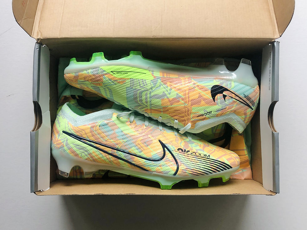 Miniatyrbild: Nike Air Zoom Mercurial Vapor 15 Elite FG Bonded - Barely Green / Blue / Orange