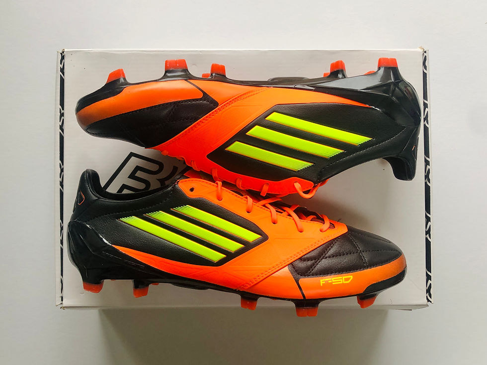 Miniatura: adidas F50 adizero Leather TRX - Black / Electricity / Warning Orange FG