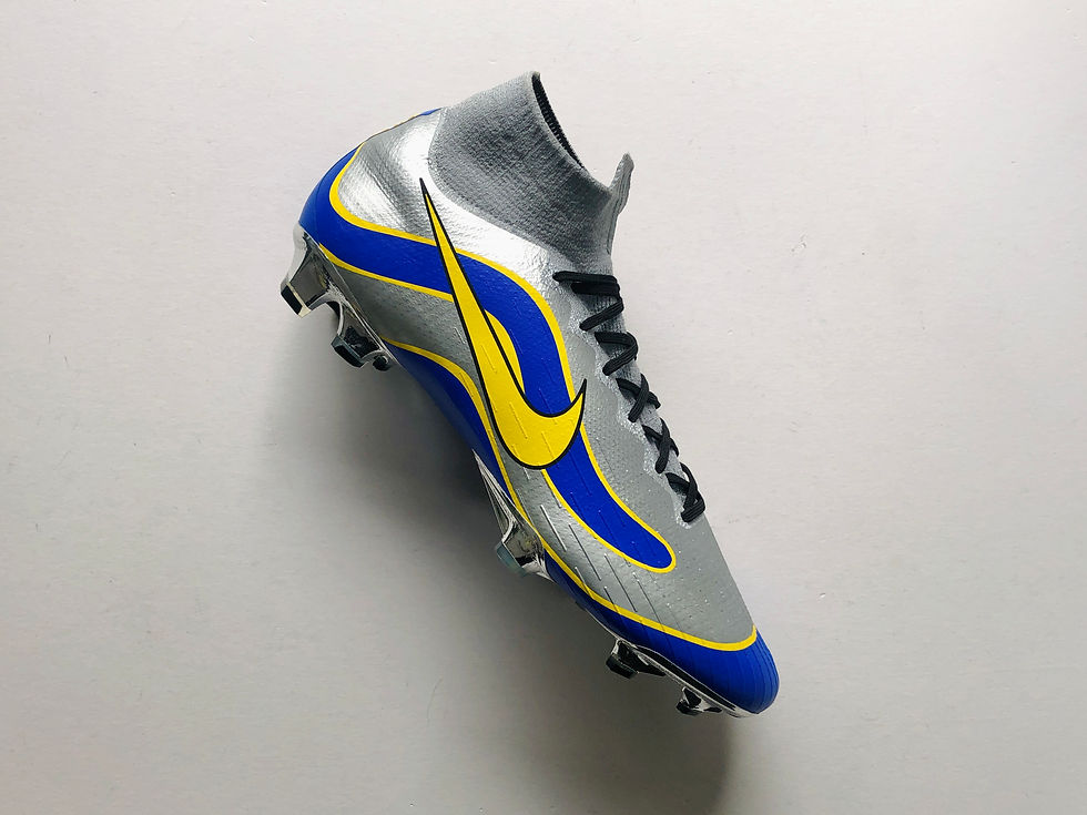 Miniatyrbild: Nike iD Mercurial Superfly 360 Elite Heritage 1998 R9 Blue / Silver / Yellow FG