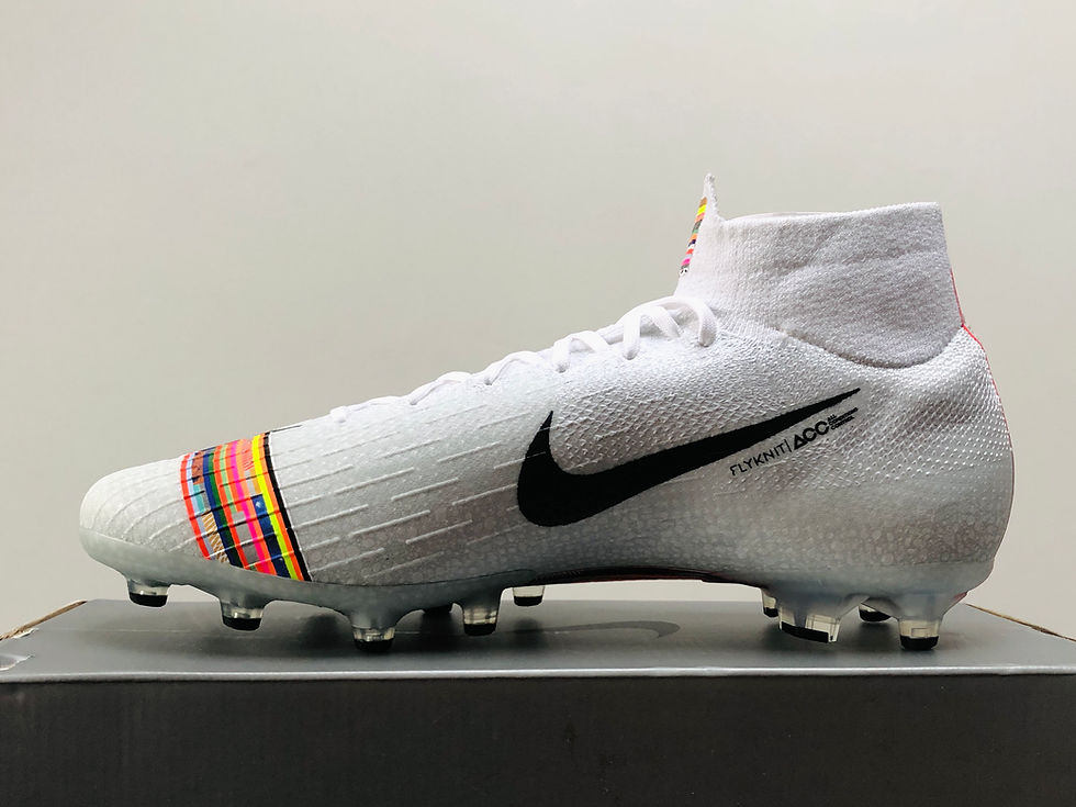 Miniatura: Nike Mercurial 360 Superfly VII Elite LVL UP White / Black / Platinum AG-Pro