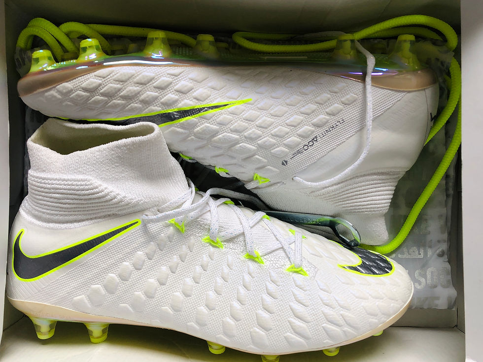 Miniaturebillede: Nike Hypervenom Phantom III Elite DF Just Do It World Cup AG White / Volt / Grey