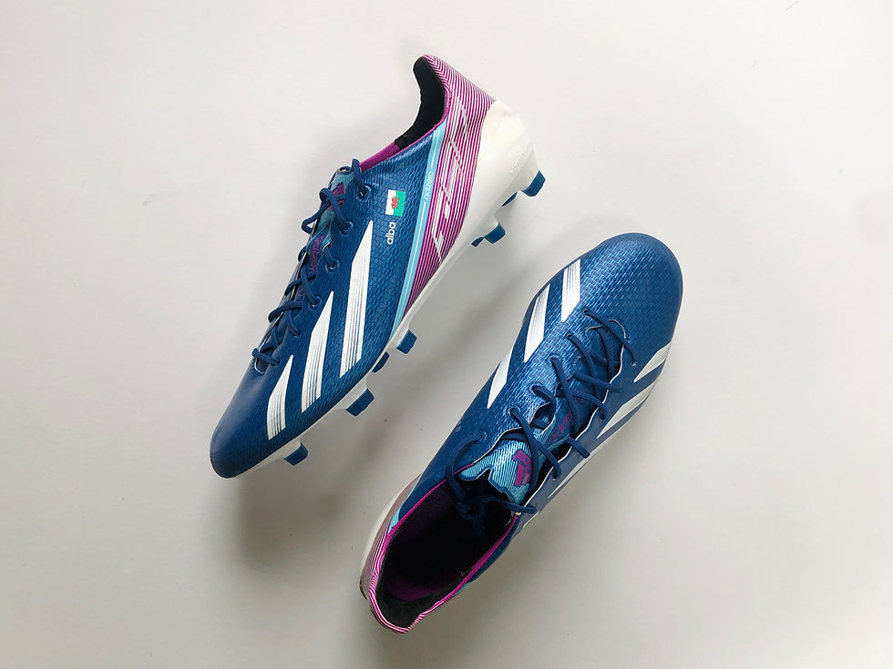 Gareth Bale Match Issued adidas Adizero F50 2013 TRX FG Blue Syn