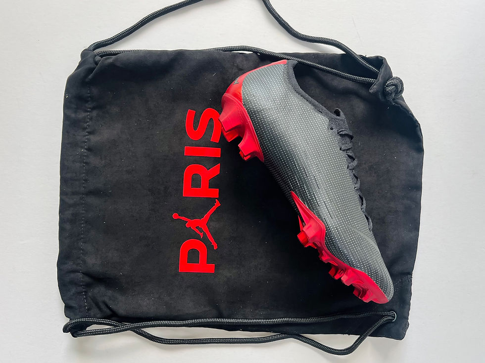 Miniatura: Nike Vapor 12 Elite FG Jordan x PSG - Black / Challenge Red