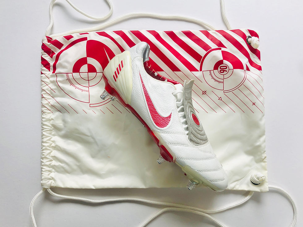 Miniatura: Nike Total90 T90 Laser II K-SG - White / Sporting Red / Silver