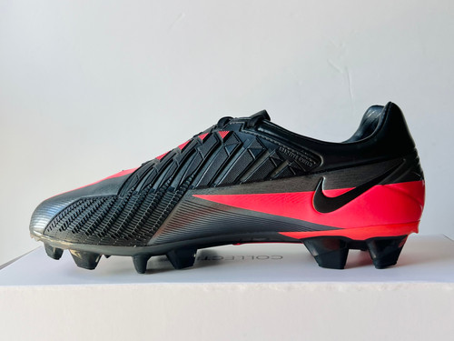 Nike T90 Laser IV FG - Dark Grey / Solar Red / Black | Bootsfinder