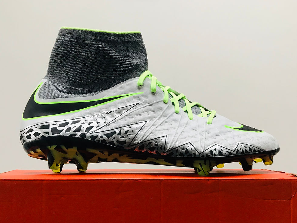 Thumbnail: Nike Hypervenom Phantom II FG Pure Platinum / Black / Ghost Green
