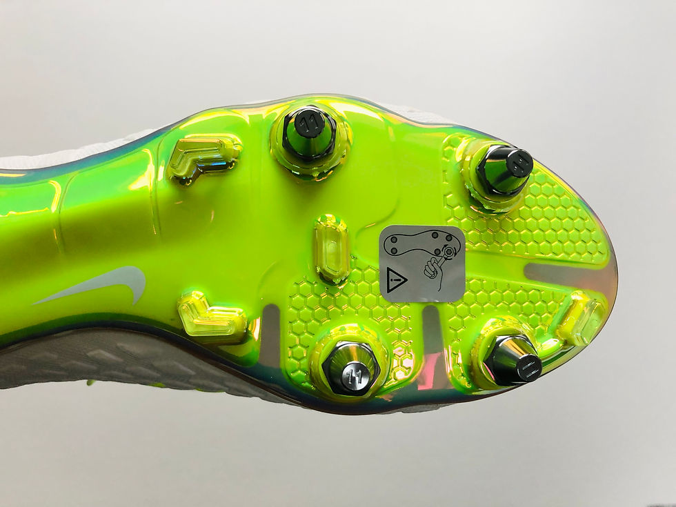 Miniatyrbild: Nike Hypervenom Phantom III Elite DF Just Do It World Cup SG Pro White / Volt