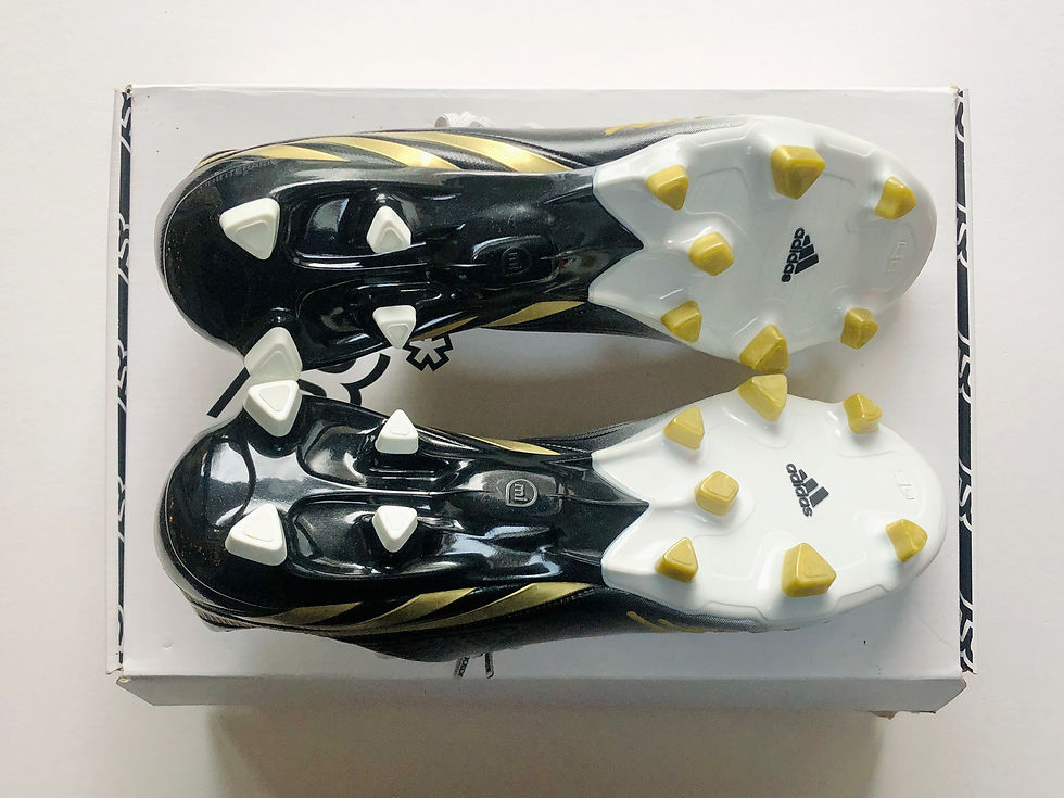 Miniaturebillede: adidas Predator LZ White / Black / Gold TRX FG