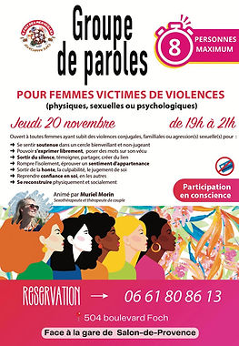 Groupe de paroles femmes victimes de violences