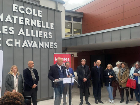 Inauguration de la restructuration de l’école des Alliers de Chavannes pour la ville de Mantes-la-Ville (78)