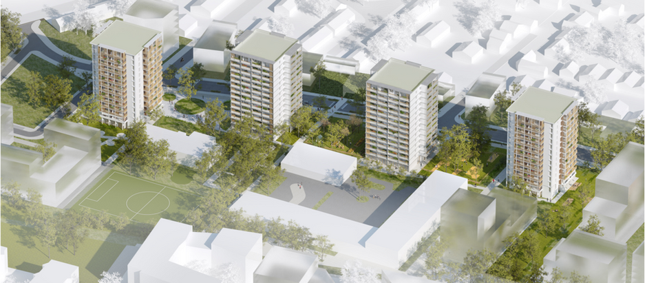 Démarrage des travaux pour les 4 tours du quartier Lebon Lamartine à Villejuif (94)