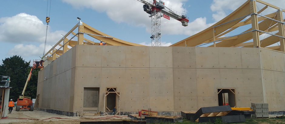 En chantier : Nouvelle halle des sports pour le compte de la ville de Magnanville (78)