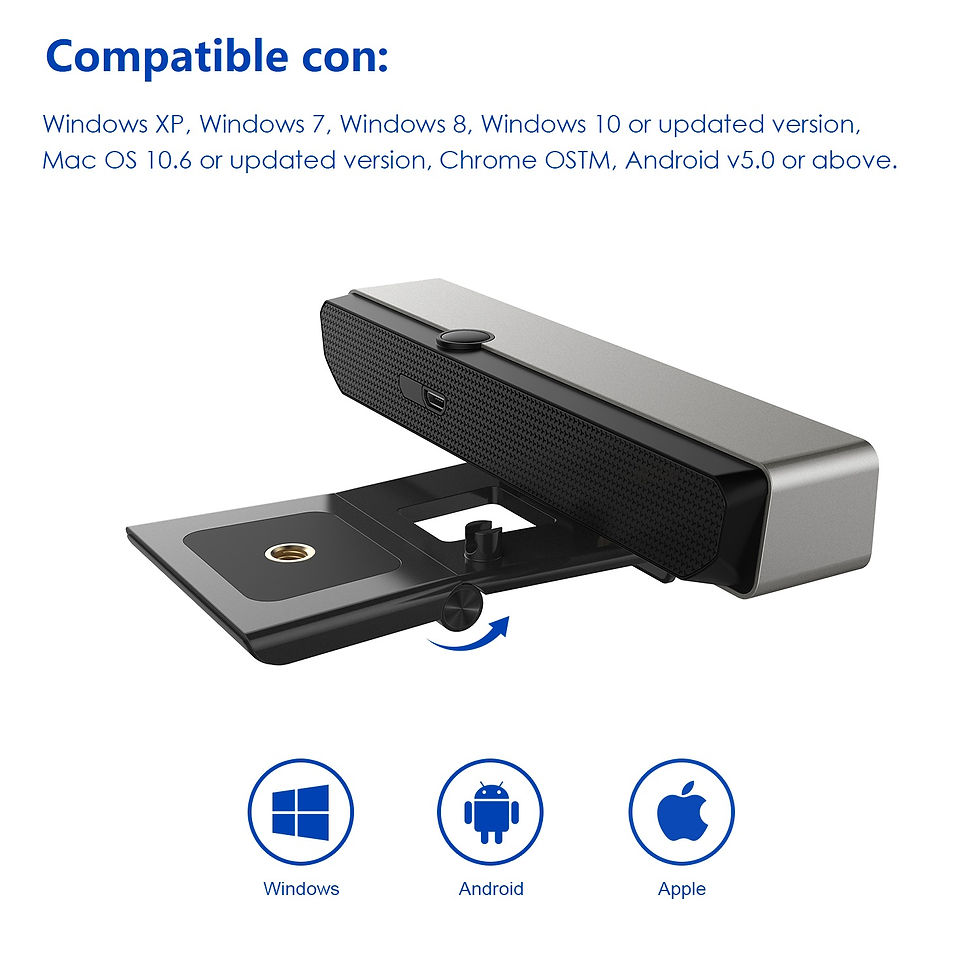 Thumbnail: PAPALOOK Webcam PA920 2K, webcam with double tripod microphone included