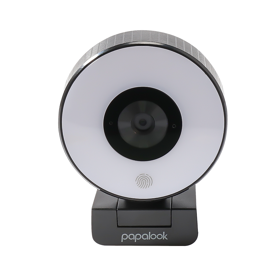 Thumbnail: PAPALOOK Webcam PA552 FHD 1080P 30fps with ring light and tripod