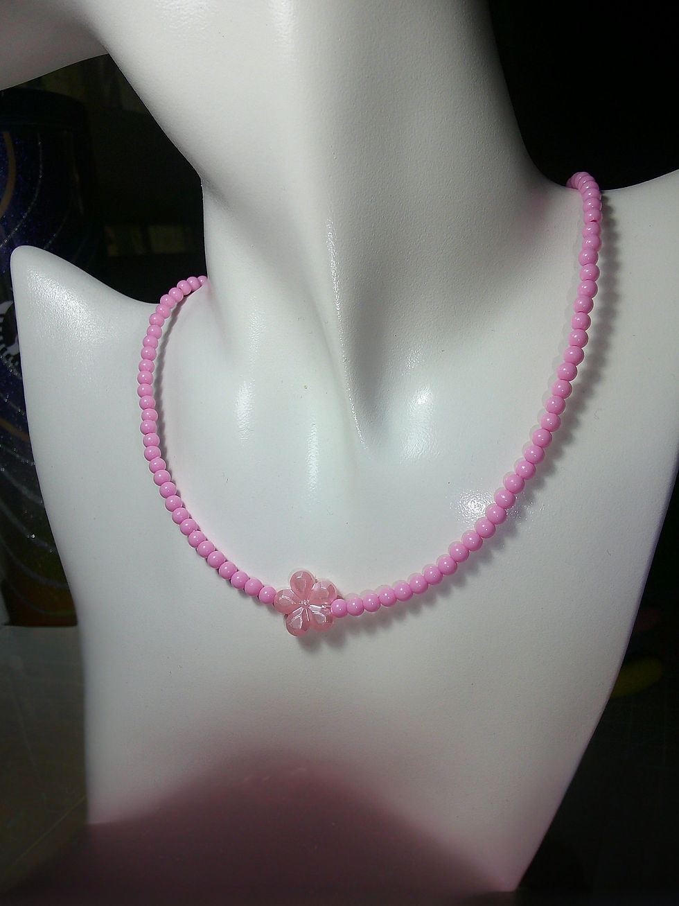 Thumbnail: PINK FLOWER NECKLACE