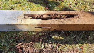 Keep an eye out for damaged deck posts