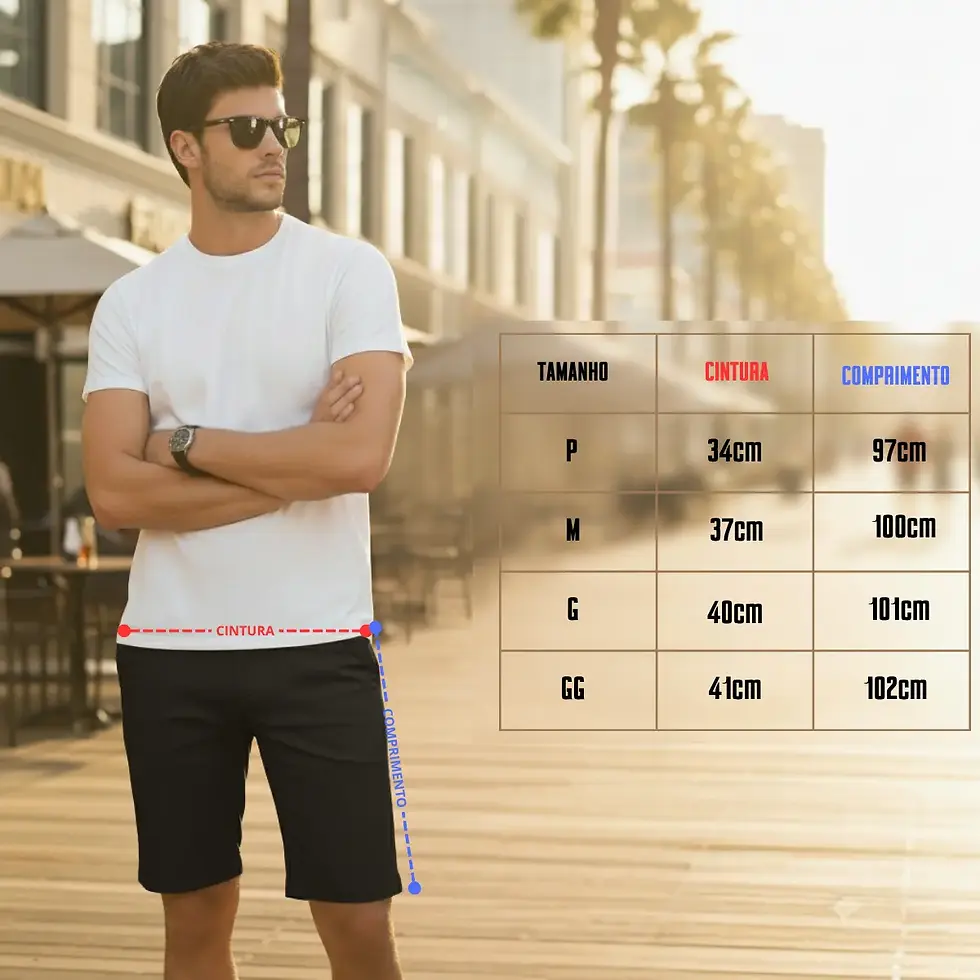 Miniatura: Kit 3 Bermuda Sarja Colorida Premium Masculino Diversa Core