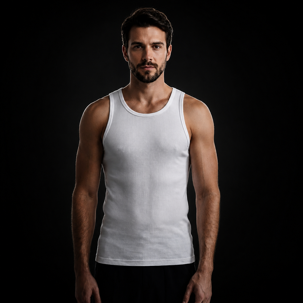 Miniatura: Kit 2 Regata Masculina Verão Treino Canelada Americana Slim