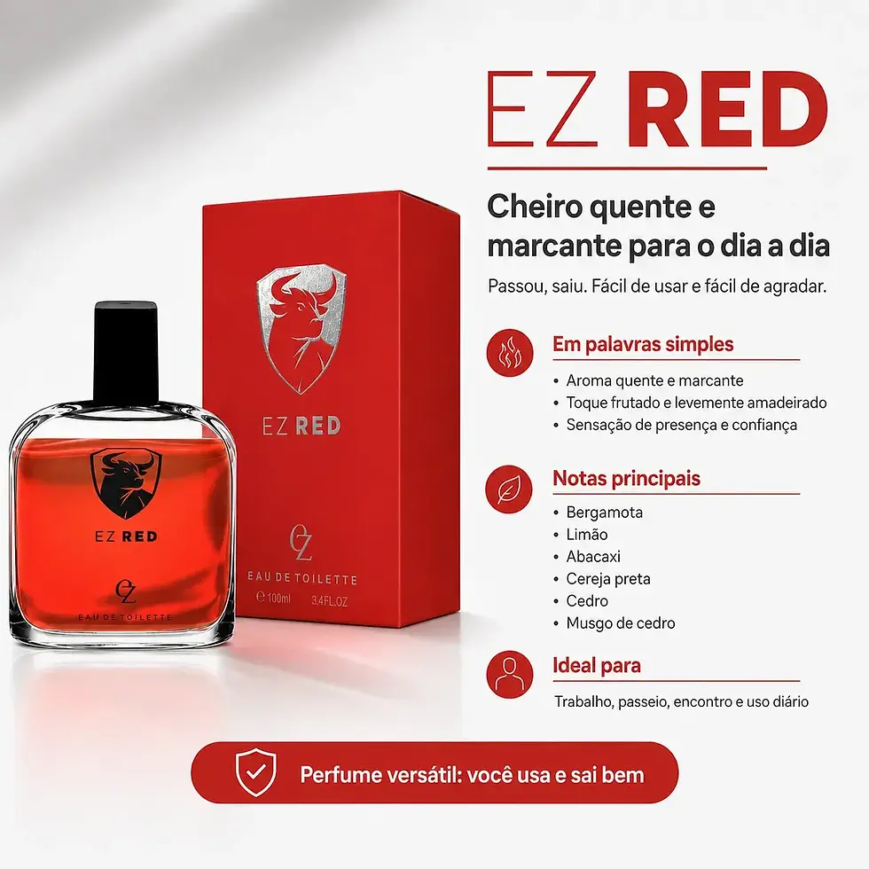 Miniatura: Perfume Masculino 100ml Ez Red Eau De Toilette Marcante
