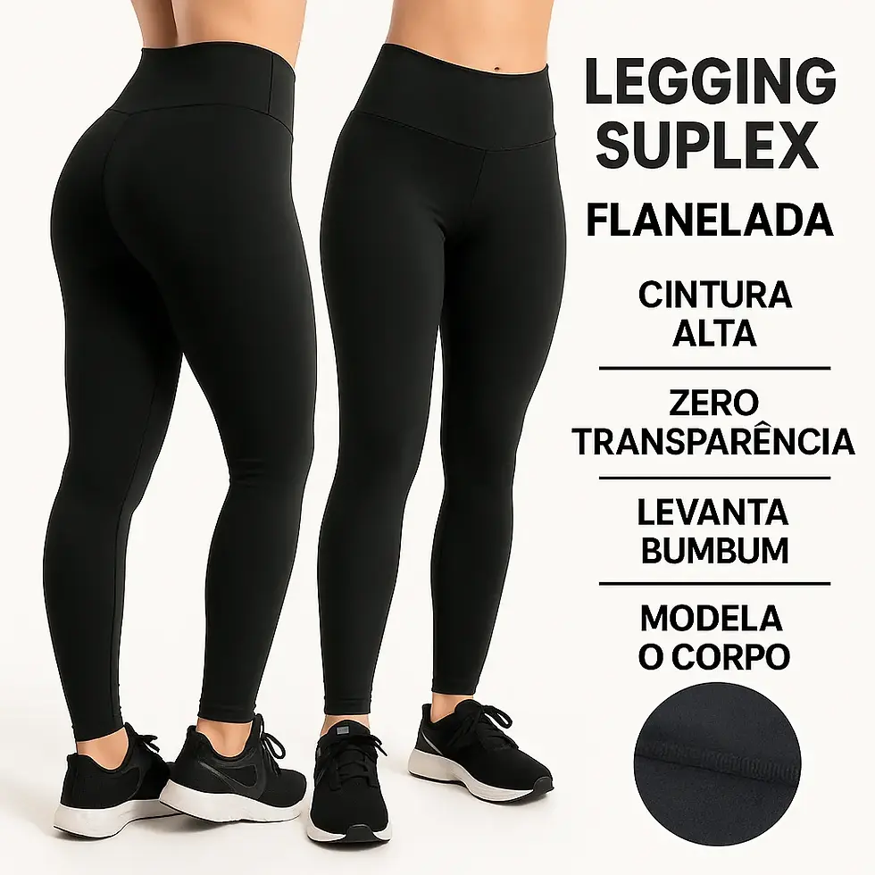 Miniatura: Calca Feminina Termica Forrada Legging Aveludada Frio Grossa
