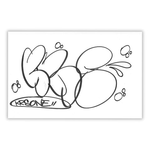 KRS One Signed Original Artwork #8 | NHHM Official Site