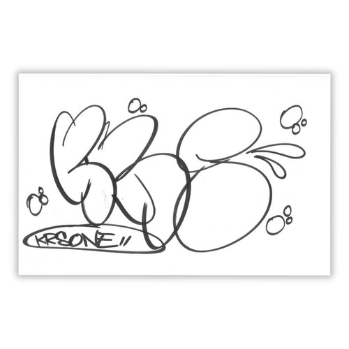 KRS One Signed Original Artwork #8 | NHHM Official Site
