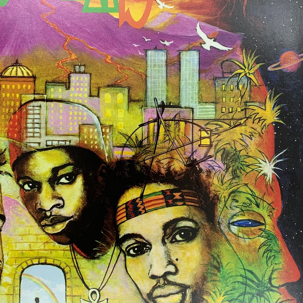 الصورة المصغرة: Jungle Brothers Signed "Done By The Forces of Nature" Vinyl