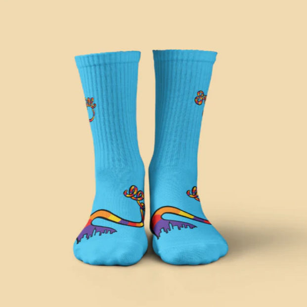 थंबनेल: Sugar Hill Gang x Slay All Day White Crew Socks
