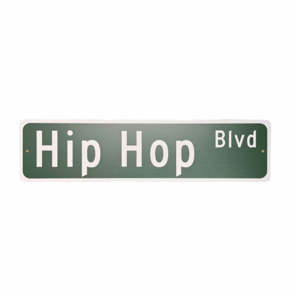 Hip Hop Blvd Green Street Sign