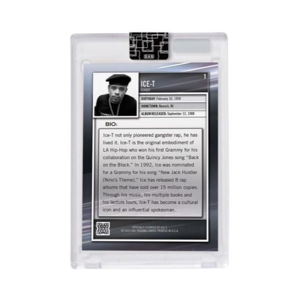 थंबनेल: Ice-T Official 2023 GAS Hip-Hop Trading Cards Set