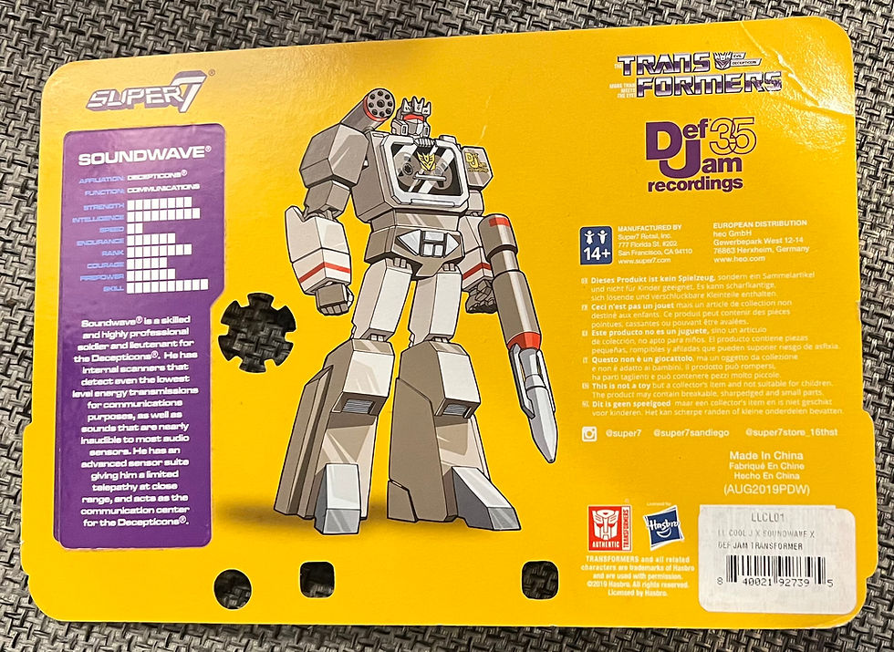 Thumbnail: Transformer x Def Jam x LL Cool J Soundwave Figurine