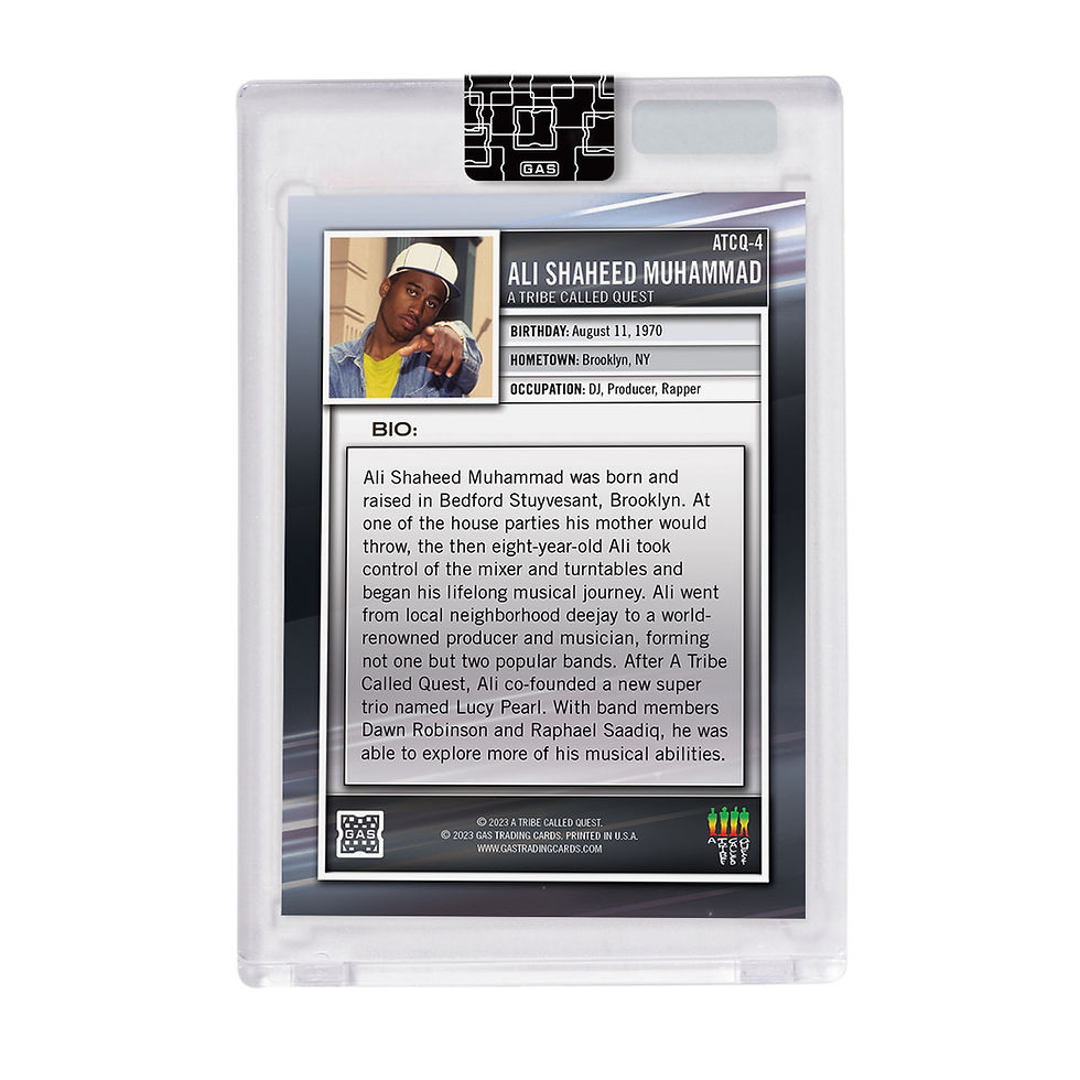 थंबनेल: Official A Tribe Called Quest  x GAS Trading Cards Set