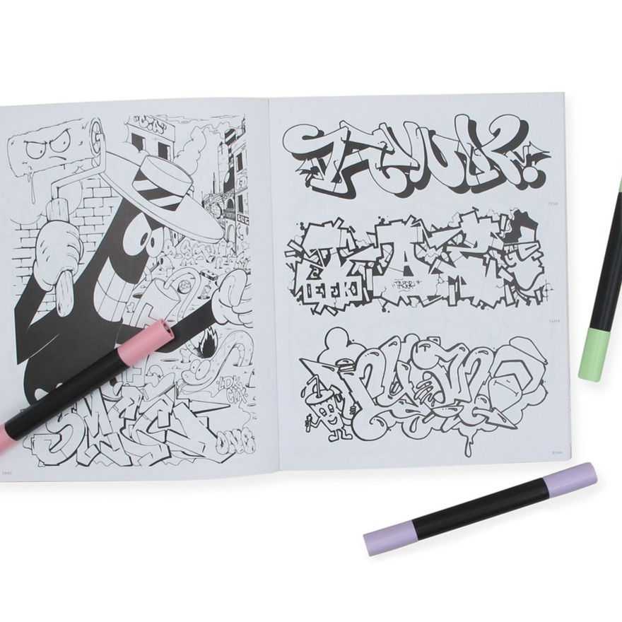 Graffiti Style Coloring Book