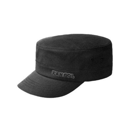 Kangol Cotton Twill Army Cap Black | NHHM Official Site
