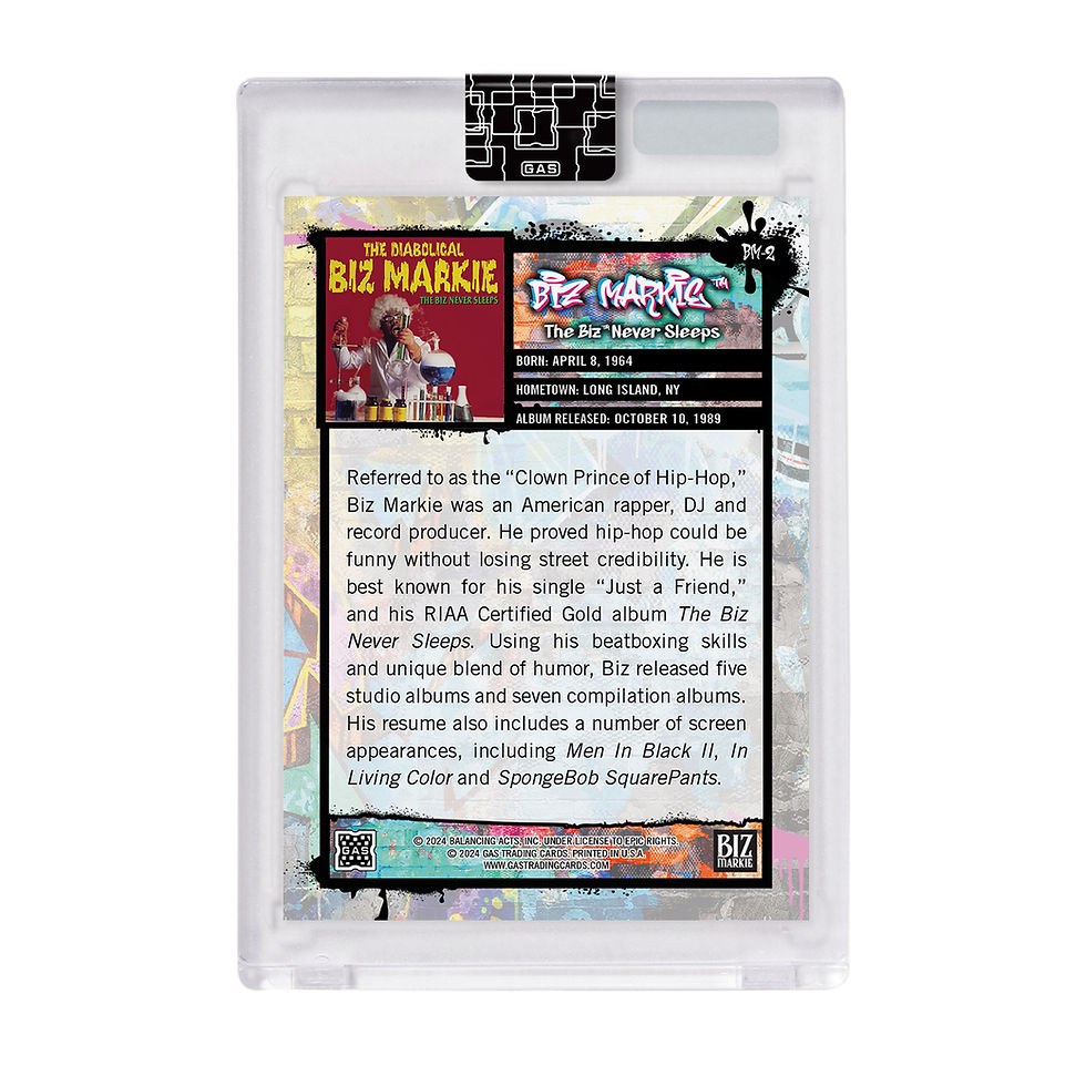 縮圖：Official Open Edition Biz Markie  x GAS Open Edition Trading Cards 2024-25