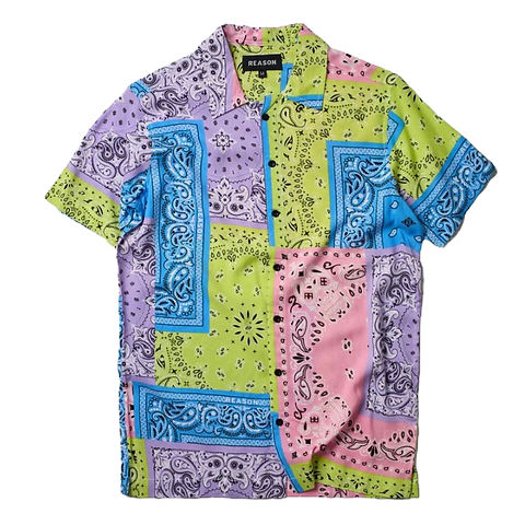 Bandana Paisley Allover Print Short Sleeve Shirt | NHHM