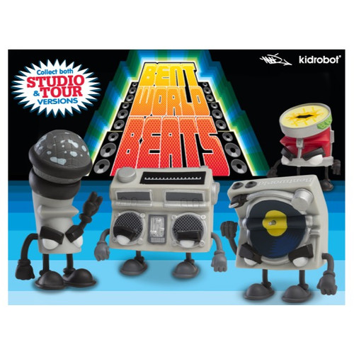 ホットヘッド フィギュア Kidrobot x MAD Bent World Beats Complete Set of 19 Studio Tour
