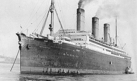 SS Imperator bronze eagle on bow