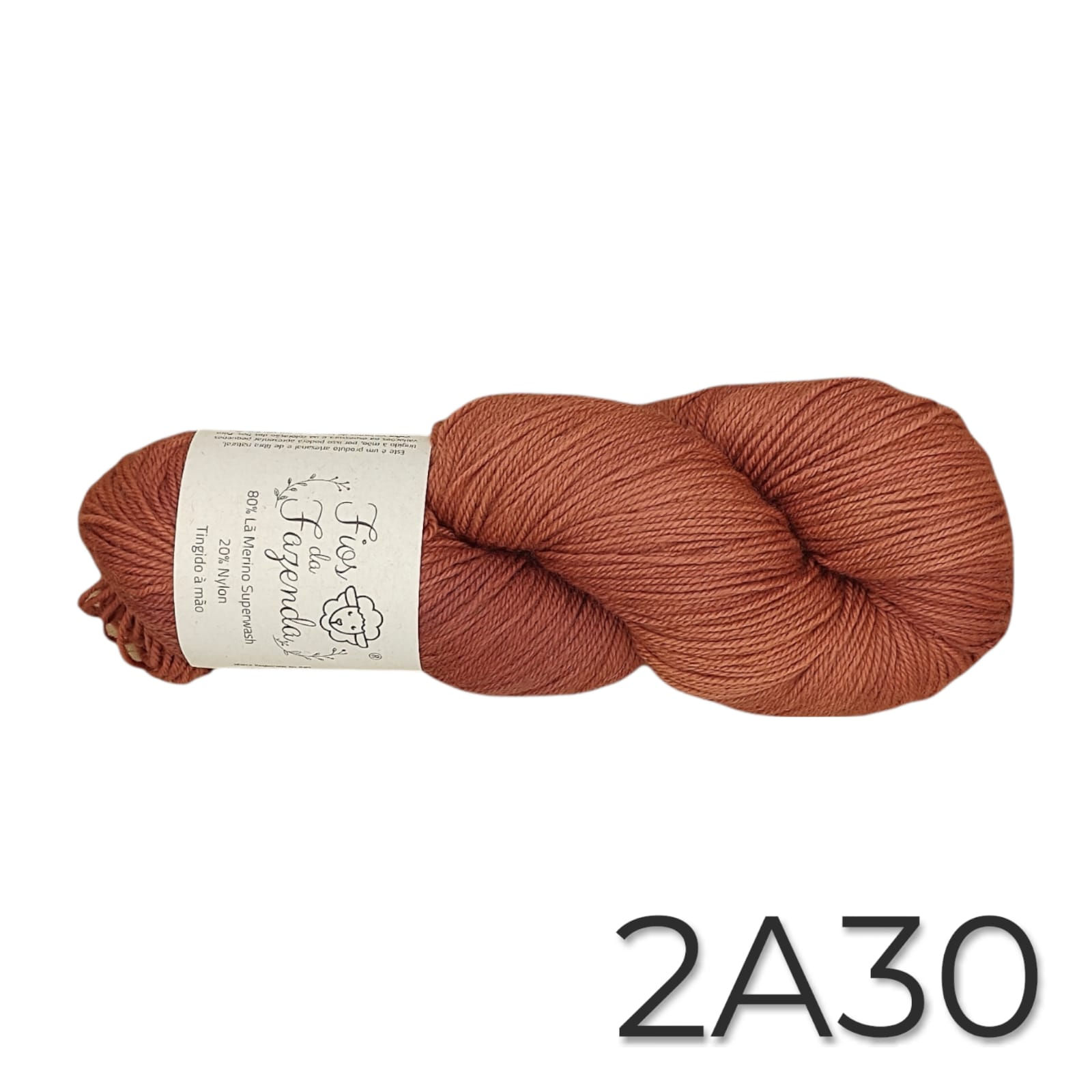Merino Sock SW 3ply #2A30 - Brazilwood