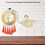 Thumbnail: Salvus APP SOLUTIONS Metal OM Wall Hanging with Gayatri Mantra(Orange_7.5x8 In)