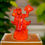 Thumbnail: Salvus App SOLUTIONS Orange Marble Dust Lord Hanuman Standing Statue(4 x 9 inch)