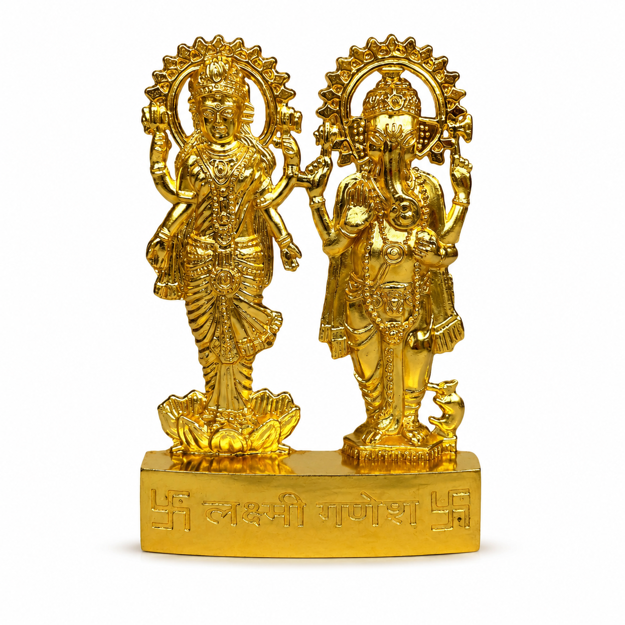 Metal Handmade Laxmi-Ganesh Statue for Home Decor