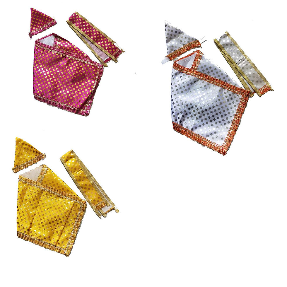 Salvus App SOLUTIONS Sai Baba idol Vastra, Pcs 3 (16x10 inch) (Multicolor)