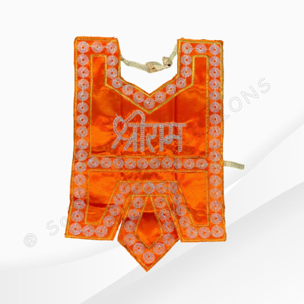 Thumbnail: Salvus APP SOLUTIONS Fabric Hanuman Jii Chola/Vastra (Red OR Orange_11x15 inch)