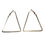 Thumbnail: Salvus APP SOLUTIONS Triangle Shaped Alloy Hoop Earrings  (Golden_2.5 inch)