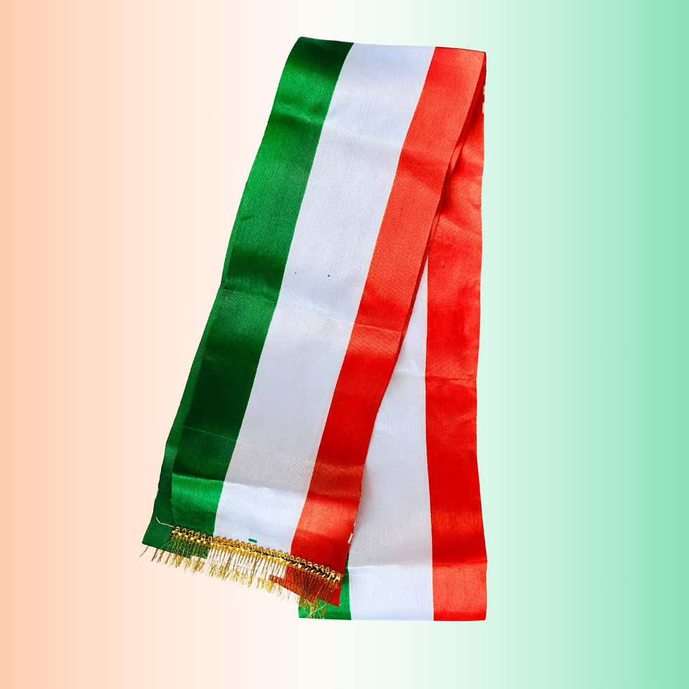Thumbnail: Salvus APP SOLUTIONS Satin Flag Design & Color Scarf Unisex Dupatta, Pack of 6