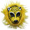 Thumbnail: Animal Face Mask with Elastic Holi Celebration (Black & Yellow_6x7 inch)