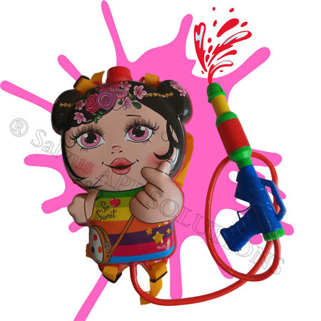 Thumbnail: Salvus APP SOLUTIONS Plastic Holi Doll Designed Bag for Kids, (Multi_8x13 Inch)