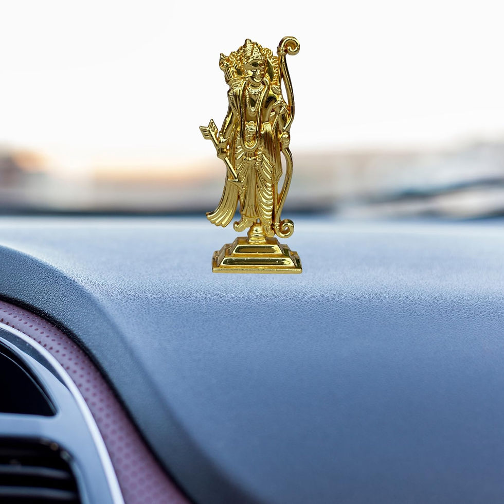 Thumbnail: Salvus APP SOLUTIONS Metal Shree Ram Murti: Ayodhya Mandir Idol (1x2.5 Inch)